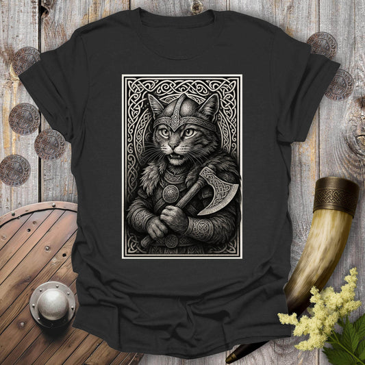 T-Shirt Black / S Black and White Berserker Cat T-Shirt
