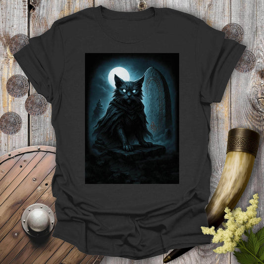 T-Shirt Black / S Draugr Undead Viking Cat T-Shirt