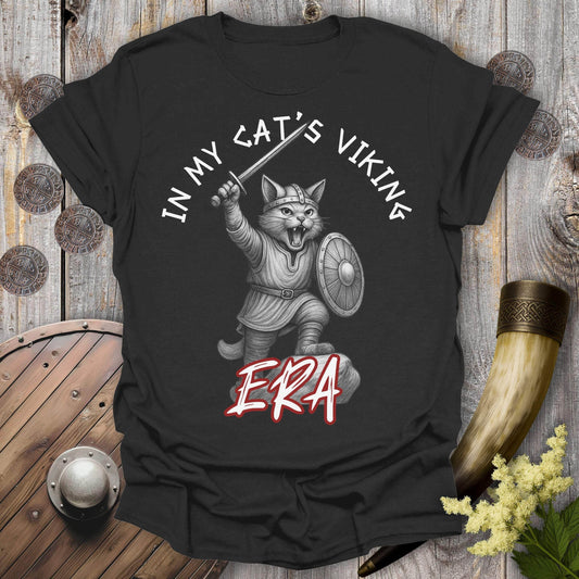 T-Shirt Black / S In My Cat’s Viking Era T-Shirt