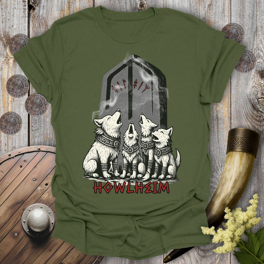 T-Shirt Military Green / S Howlheim Viking Guard Dogs T-Shirt