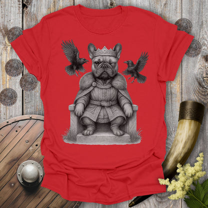 T-Shirt Red / S Odin the Bulldog Norse God T-Shirt