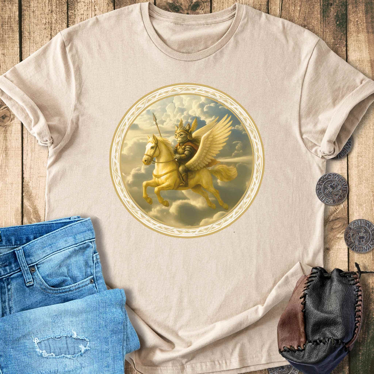 T-Shirt Ride of the Pawlkyrie - Viking Cat T-shirt Unisex Sizes S-2XL Funny Shirt Gift