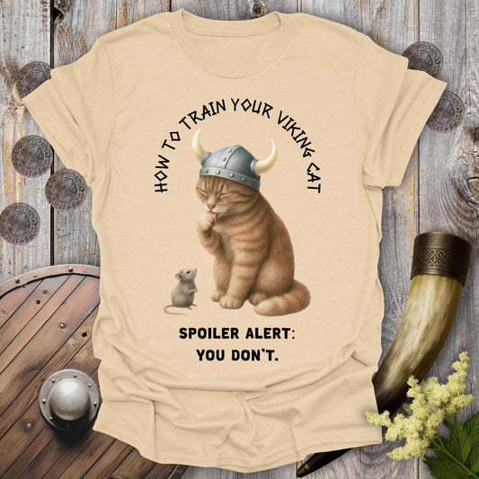 T-Shirt Sand / S How to Train Your Viking Cat T-Shirt