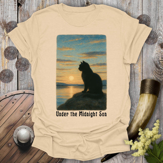 T-Shirt Sand / S Under the Midnight Sun Cat T-Shirt