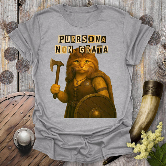 T-Shirt Sport Grey / S Ransom Note Shieldmaiden Cat T-Shirt