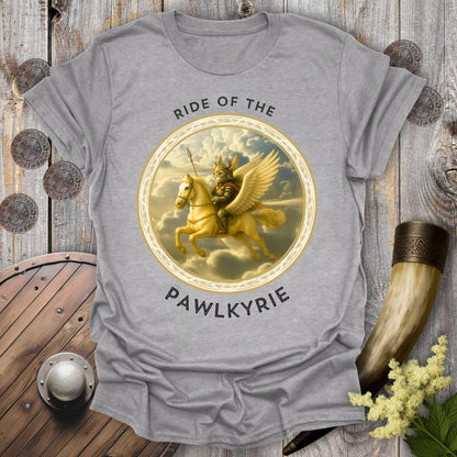 T-Shirt Sport Grey / S Ride of the Pawlkyrie Viking Cat T-Shirt
