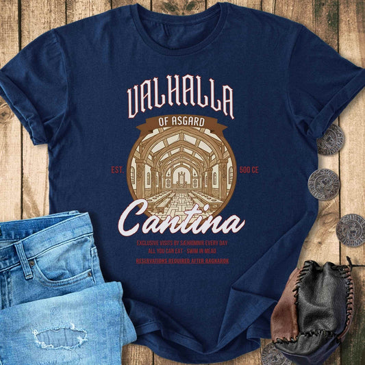 T-Shirt Valhalla Cantina - Funny Ad T-Shirt Unisex Sizes S-2XL Funny Shirt Gift