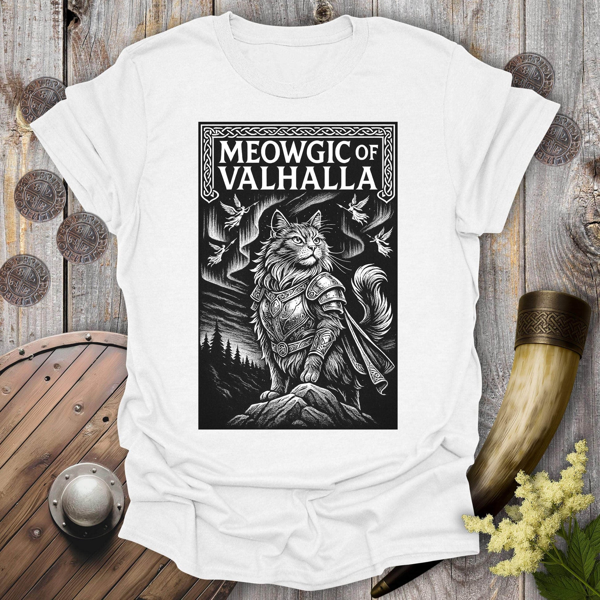 T-Shirt White / S Meowgick of Valhalla T-shirt