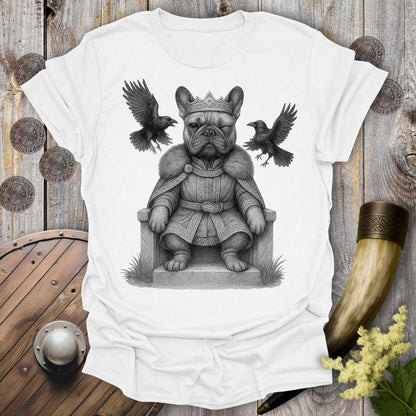T-Shirt White / S Odin the Bulldog Norse God T-Shirt