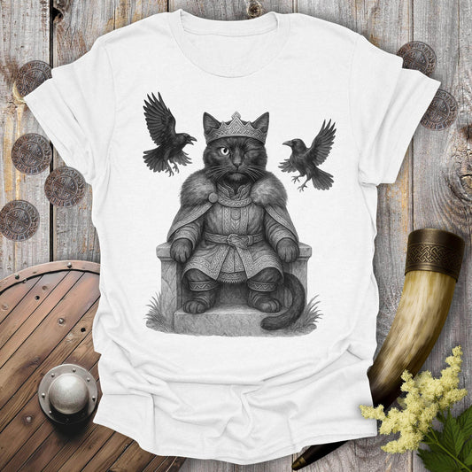 T-Shirt White / S Odin the Cat God T-Shirt