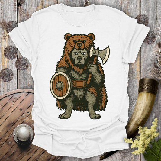 T-Shirt White / S Viking Berserker Dog T-Shirt