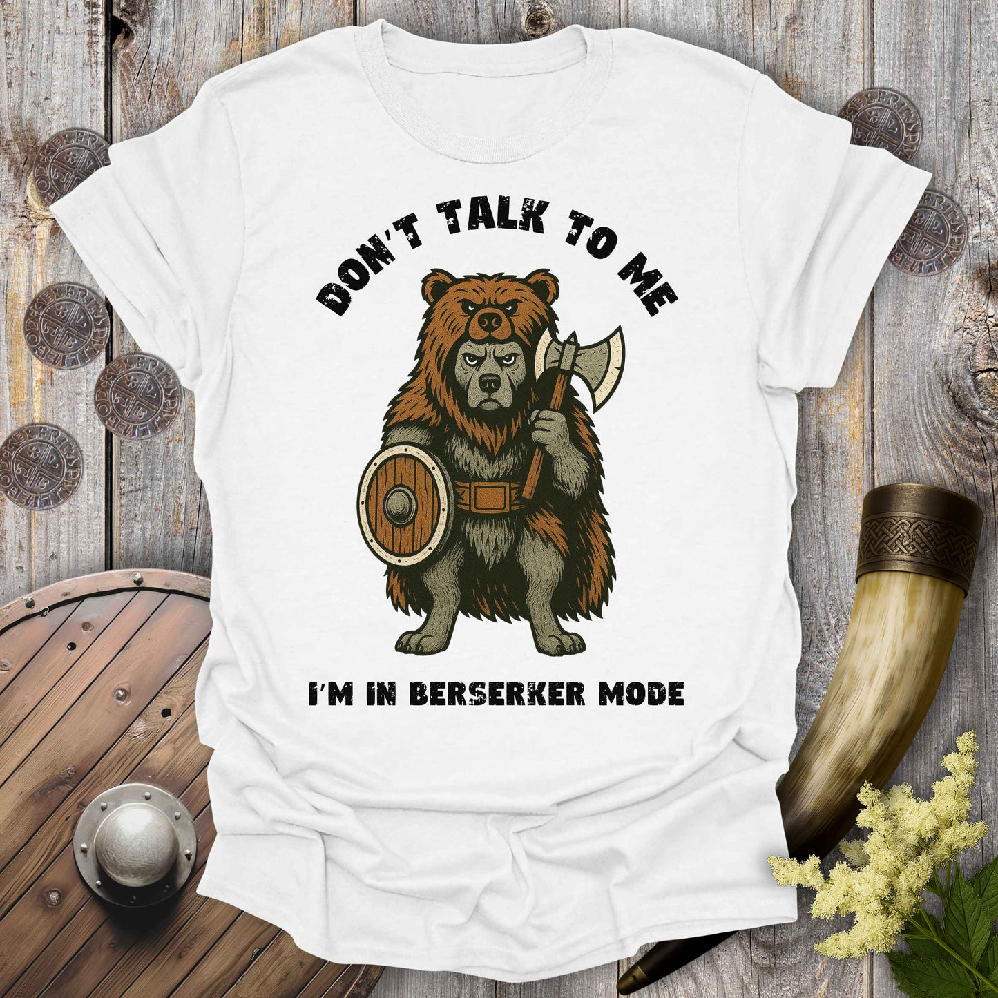 Viking Berserker Dog T-Shirt